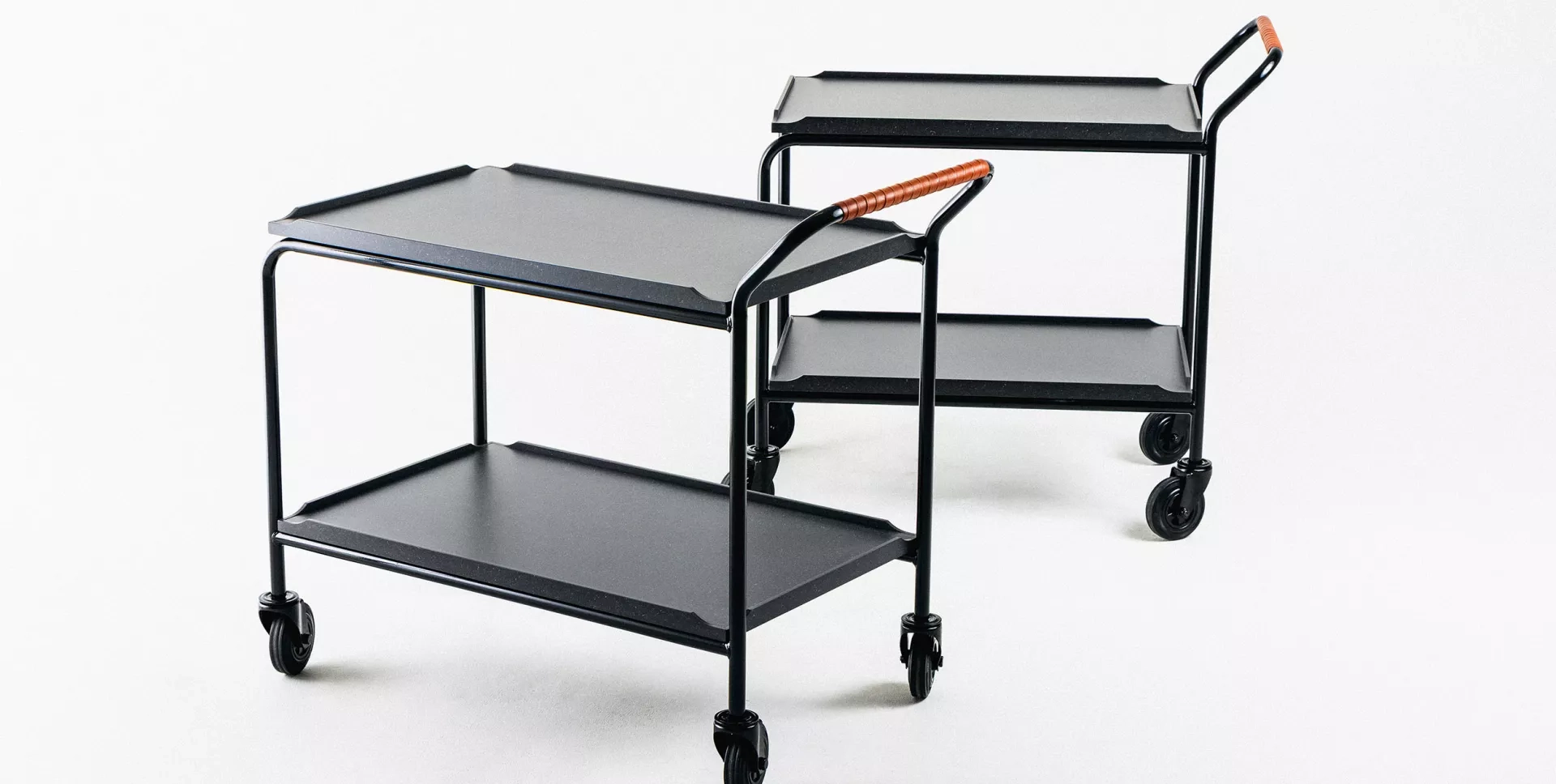 Serveringsvagnar efter att de totalrenoverats på Yllw Factory